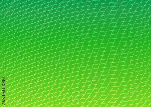 curved grid green