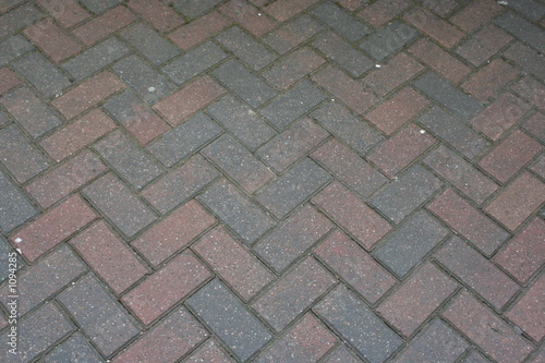 road covered in bricks background
