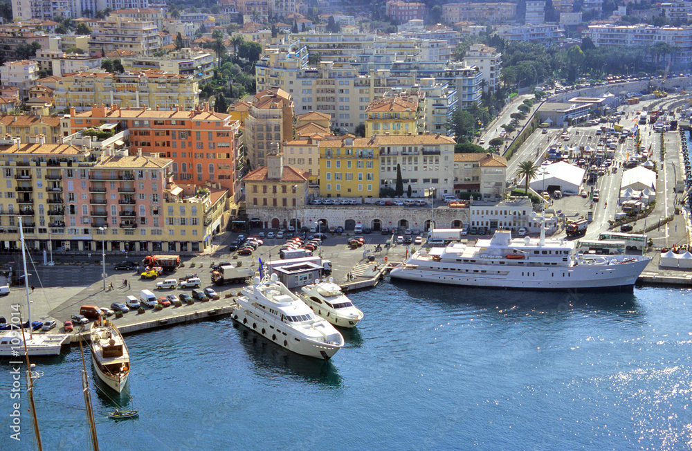 yachts in nice harbour