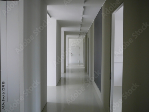 white corridor photo