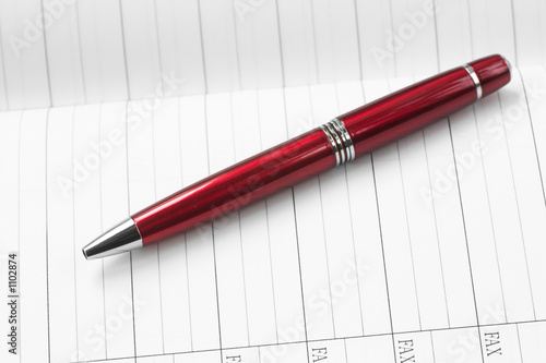 address book and a pen