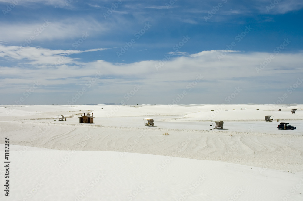 color and shape on White Sands National park, New Mexico
