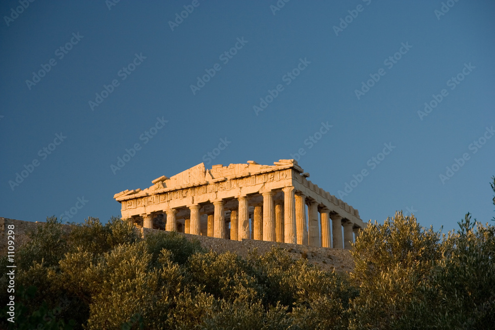 the acropolis of athens from below