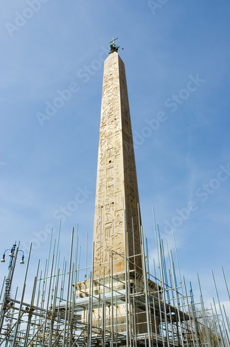 Photography egyptian obelisk in rome