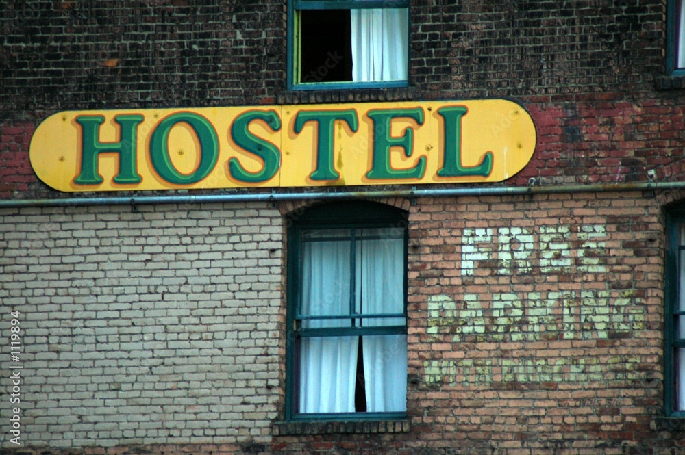 Obraz premium hostel - free parking
