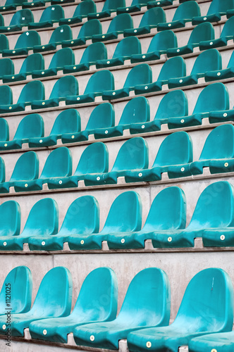 stadium seats in rows