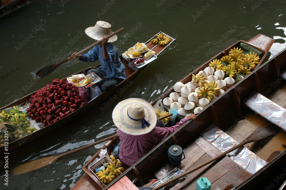 Obraz premium floating market