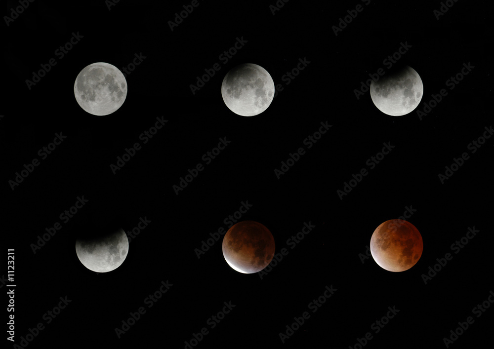 Obraz premium total lunar eclipse