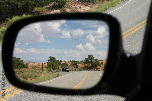 route retroviseur ouest americain