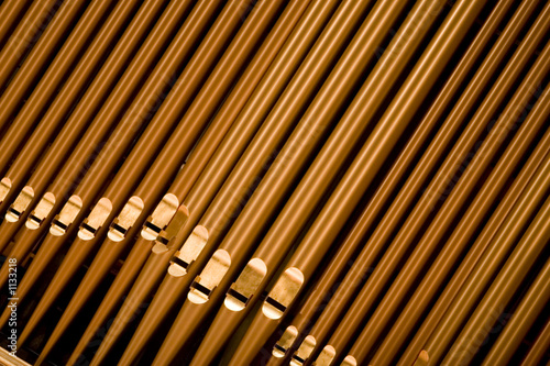 organ pipes at angle