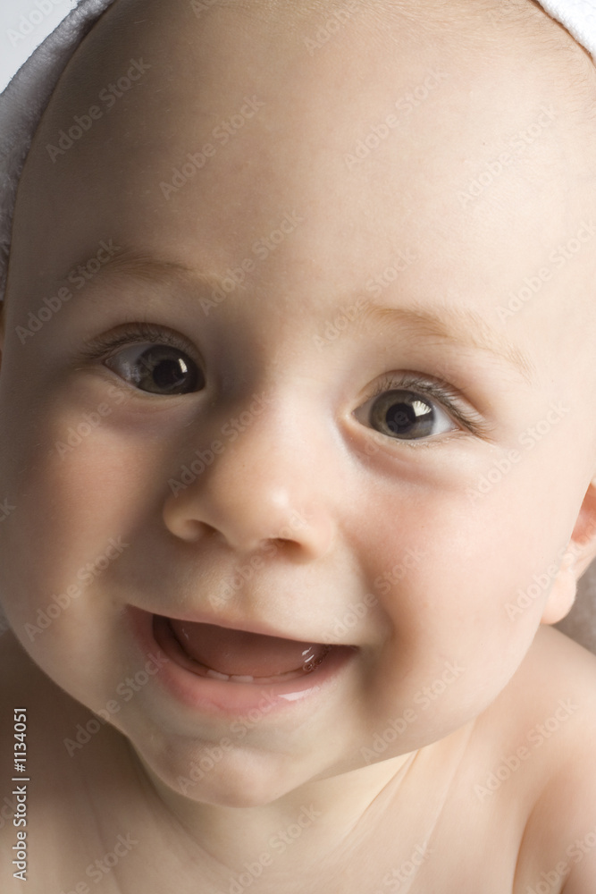toddler laughing