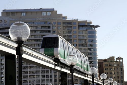 Photography city monorail