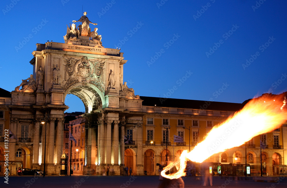 Fototapeta premium lisbon fire