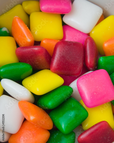 colorful min gum candy