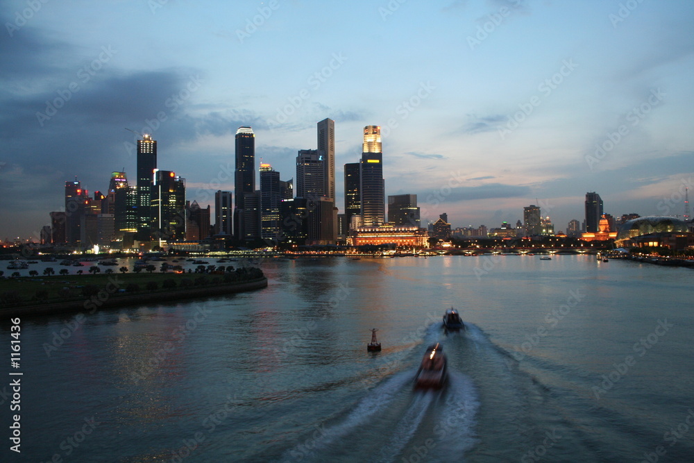 Fototapeta premium singapore skyline