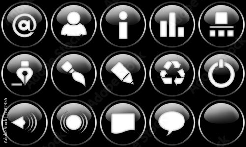 web buttons set