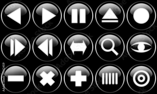 web buttons set