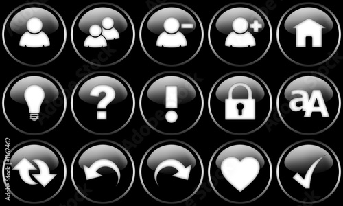 web buttons set