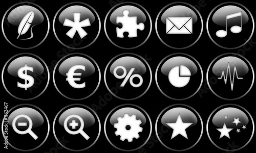 web buttons set