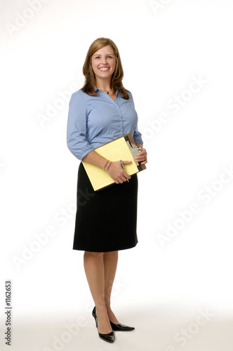 business woman with clipboard