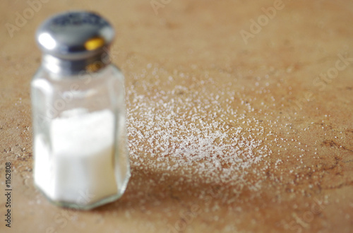 salt on counter
