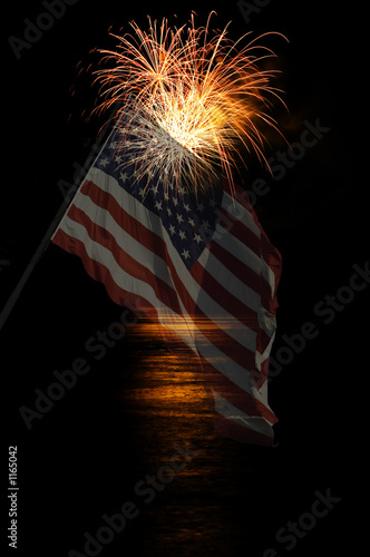 fireworks over water