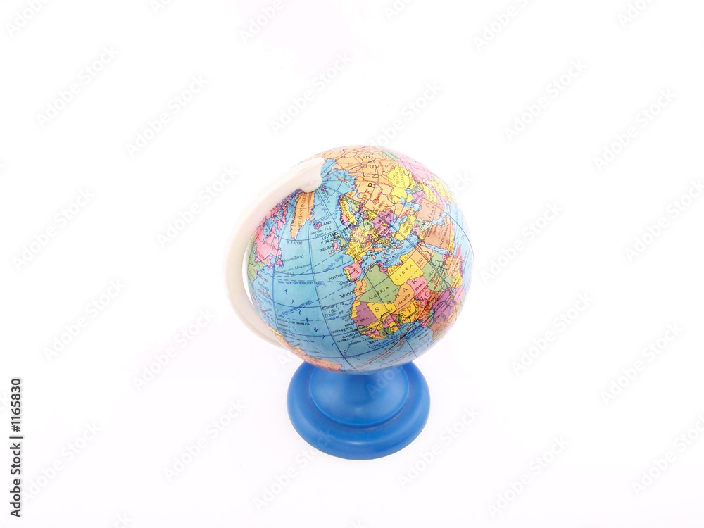globe  (africa and europe) - top view