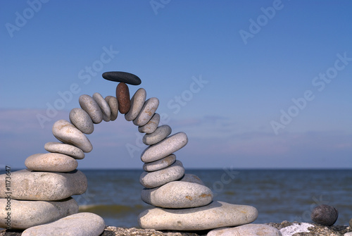 Obraz na płótnie balanced stones w salonie