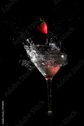 strawberry falling