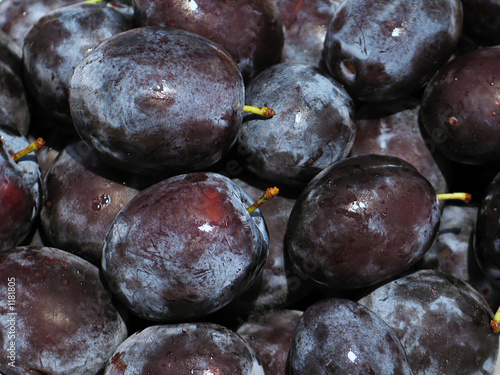 plums close-up