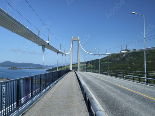 huge steel suspension bridge