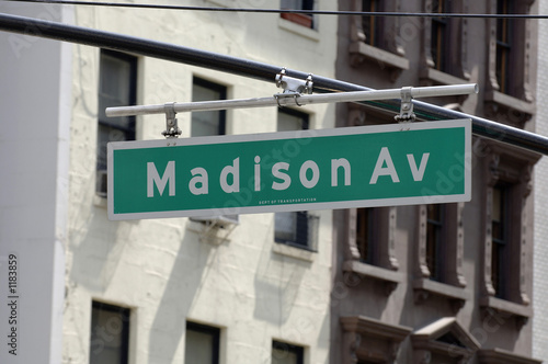 madison avenue street sign