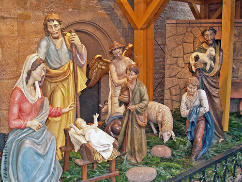 details of nativity scene