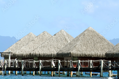 group of overwater bungalows