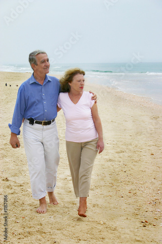 couple walking on the beach