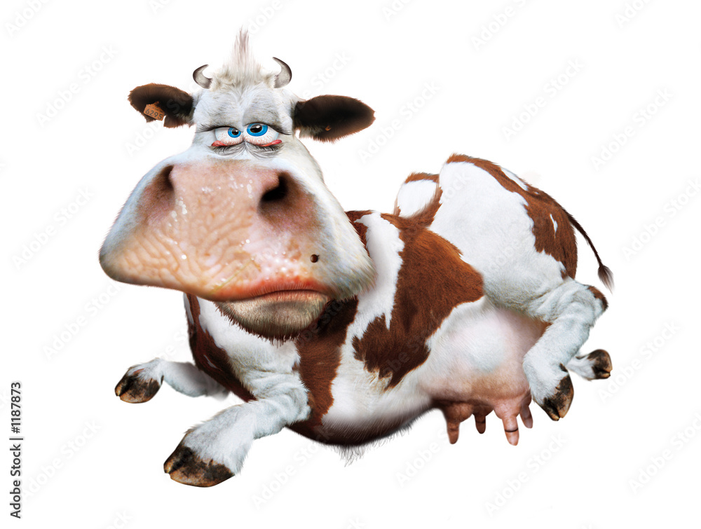 vache détourée Stock Illustration