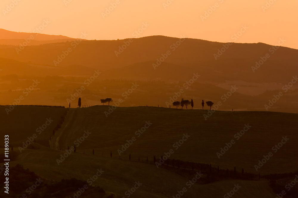 toskana sonnenuntergang