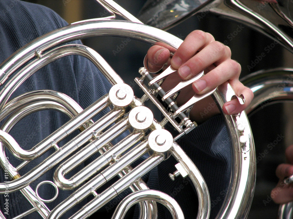 Naklejka premium french horn