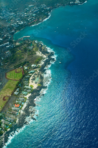 kailua-kona, big island aerial shot