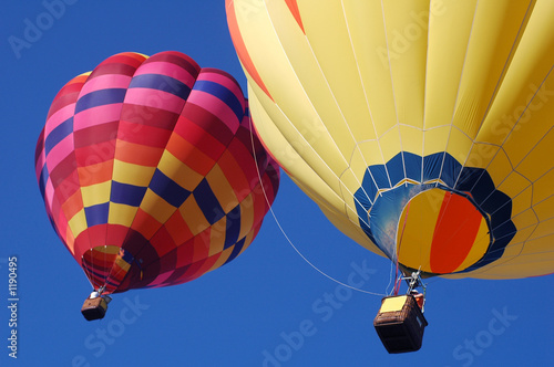 balloons in flight