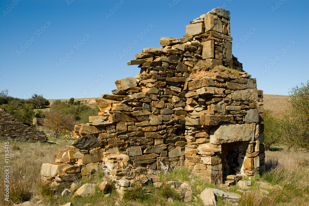 stone chimney remnants