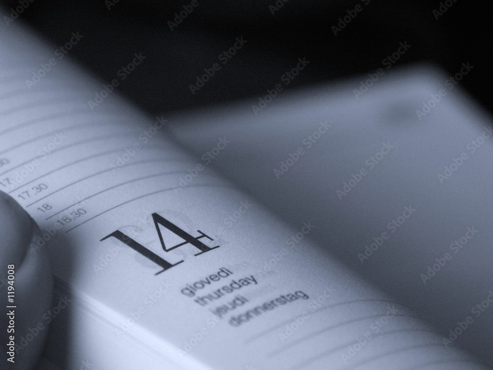 Fototapeta premium agenda