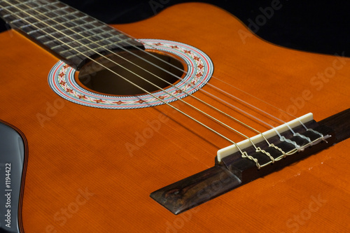 six string guitar sounding board photo