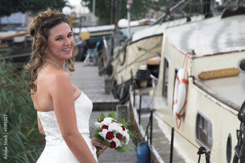 bride in the harbour photo