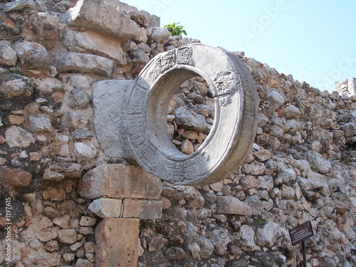 ancient basketball ring photo
