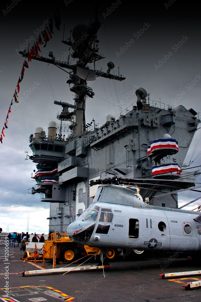 on deck of uss john f. kennedy