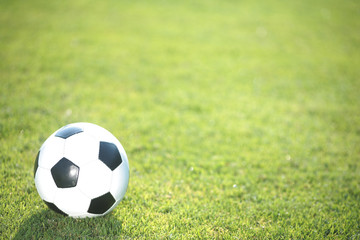Papier peint photo Football Ballon de foot sous la pluie  © flucas