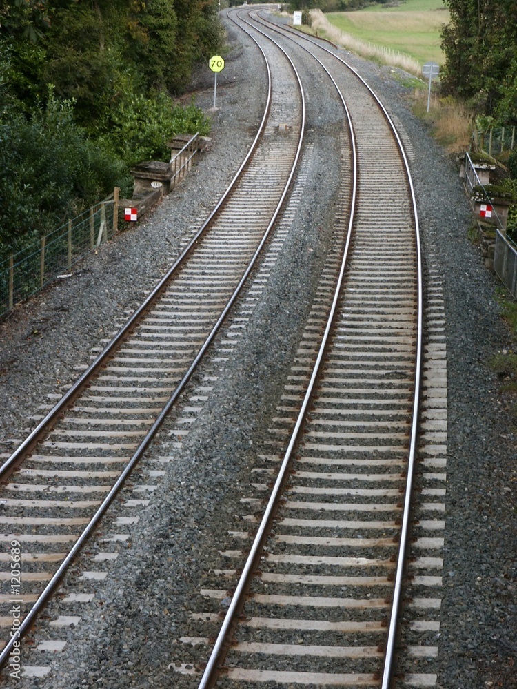 Fototapeta premium railway lines horizon