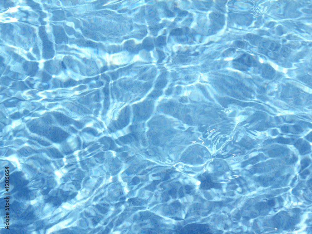 ripples in the pool water