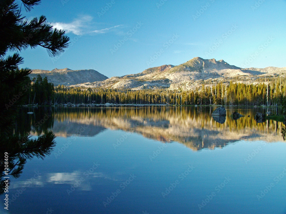 alpine lake, reflection